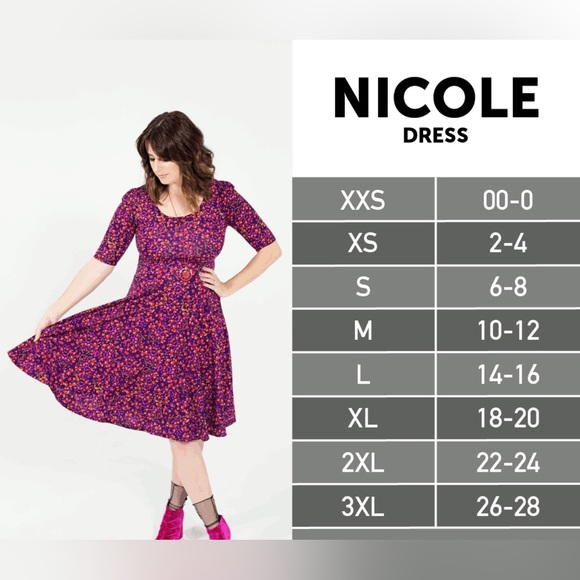 Lularoe Nicole Dress - Picture 8 of 8